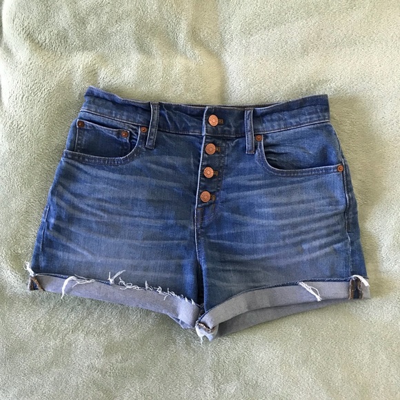 Madewell Pants - Madewell Button-Up Denim Shorts